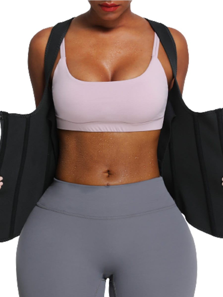 Ultimate 9-Bone Neoprene Zipper Waist Trainer
