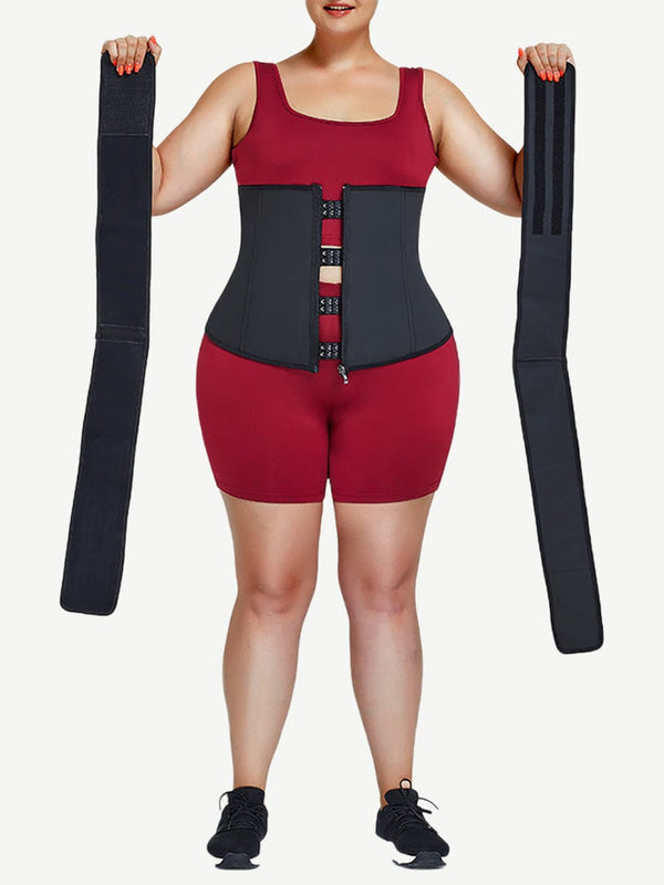 Sculpting Hourglass Waist Trainer with Double Belts