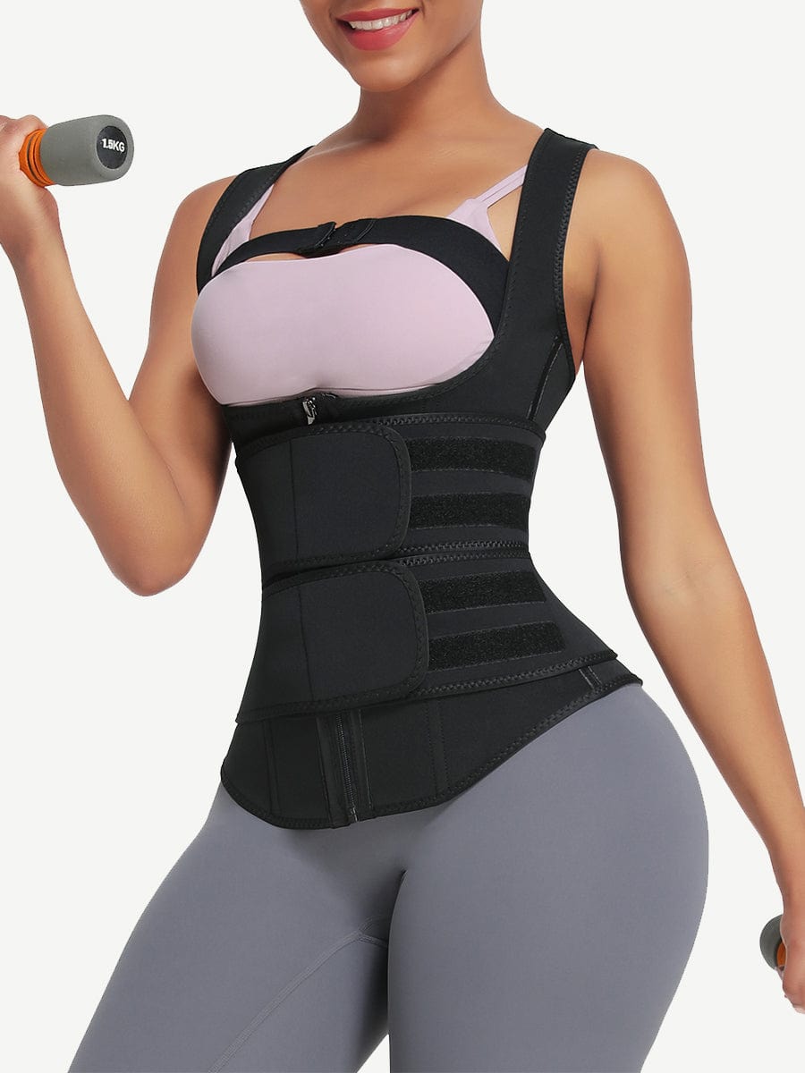 Ultimate 9-Bone Neoprene Zipper Waist Trainer