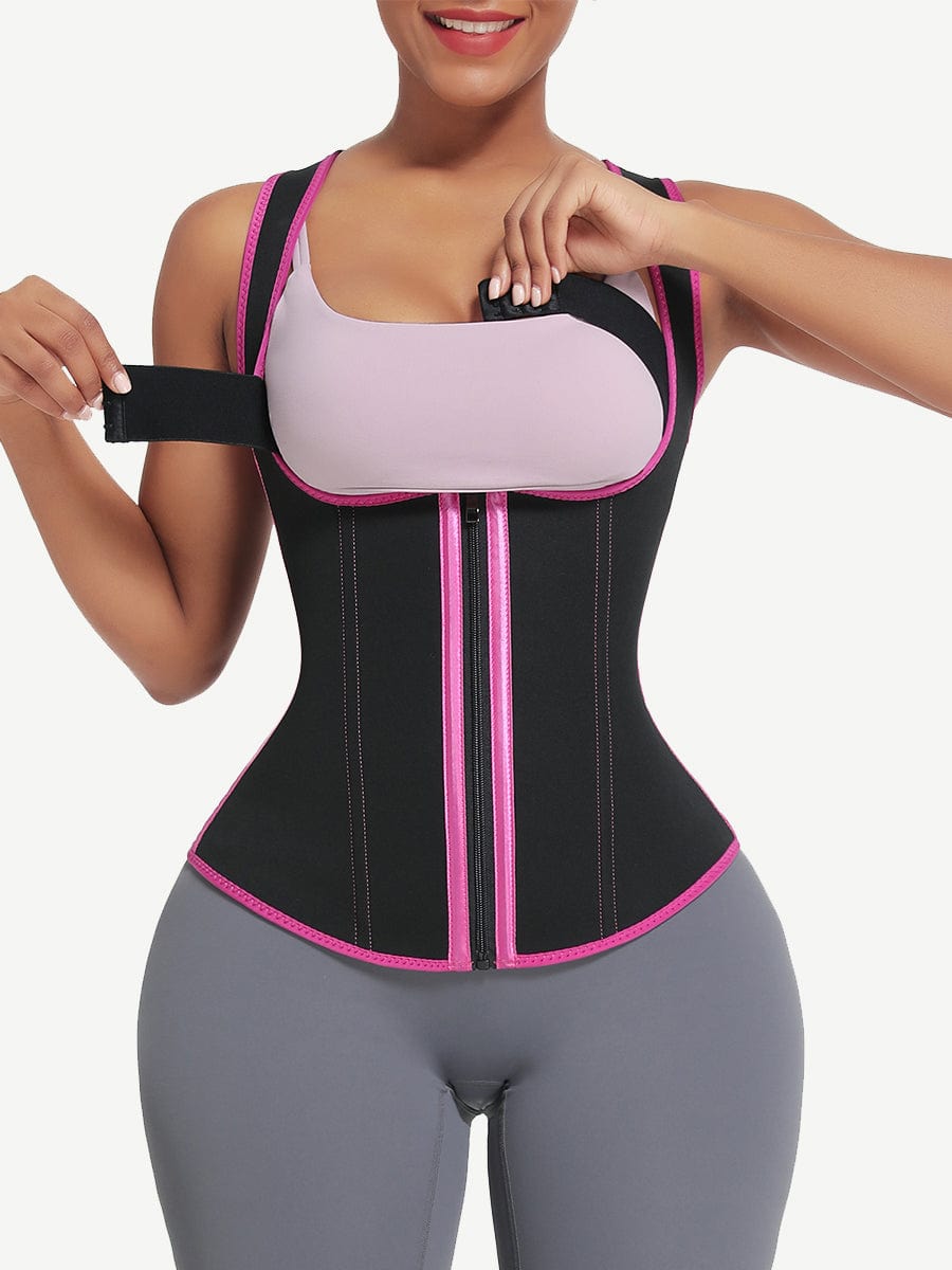 Ultimate 9-Bone Neoprene Zipper Waist Trainer