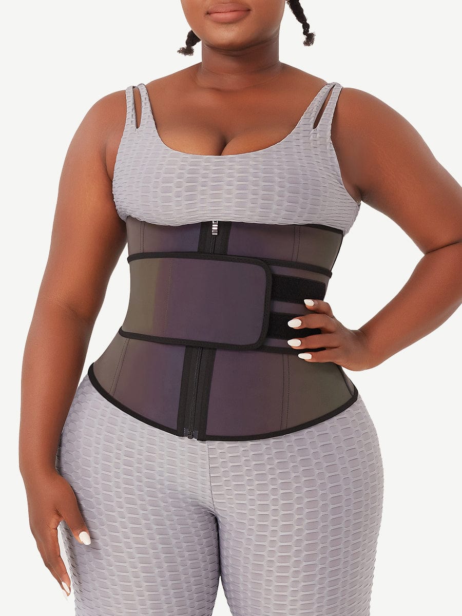 Rainbow Reflective Waist Trainer for Stylish Slimming