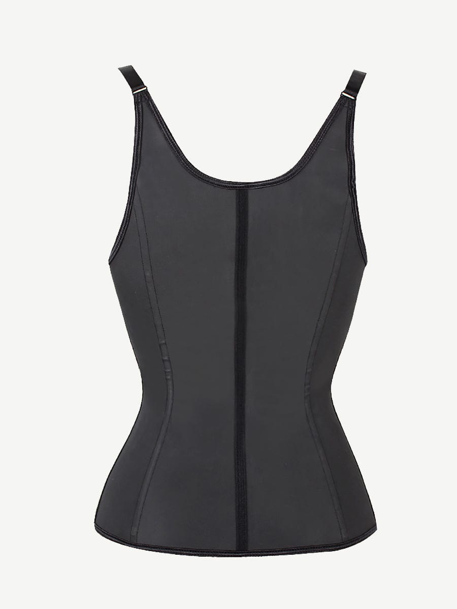 Sculpting Steel Boned Waist Trainer Vest with Triple Hook Closure