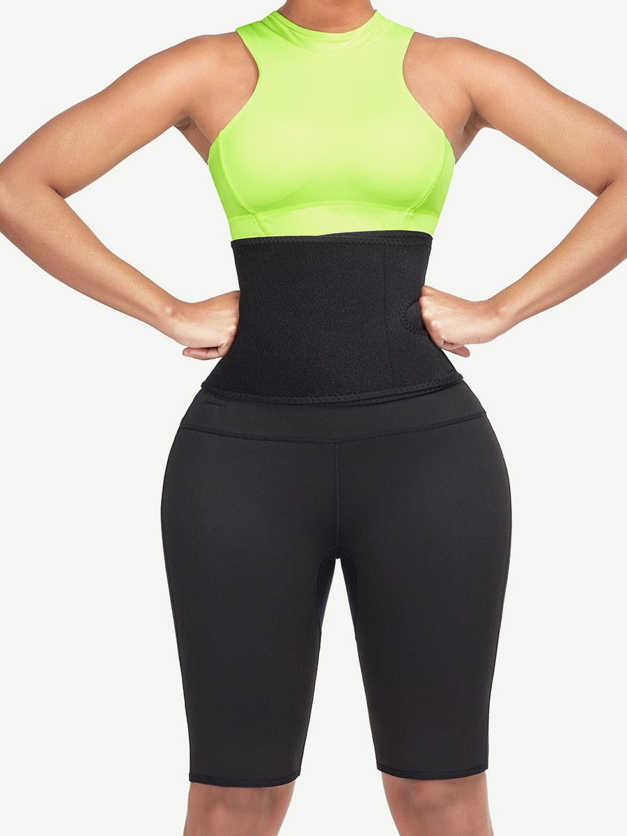Sleek High-Waisted Neoprene Body Sculpting Shorts
