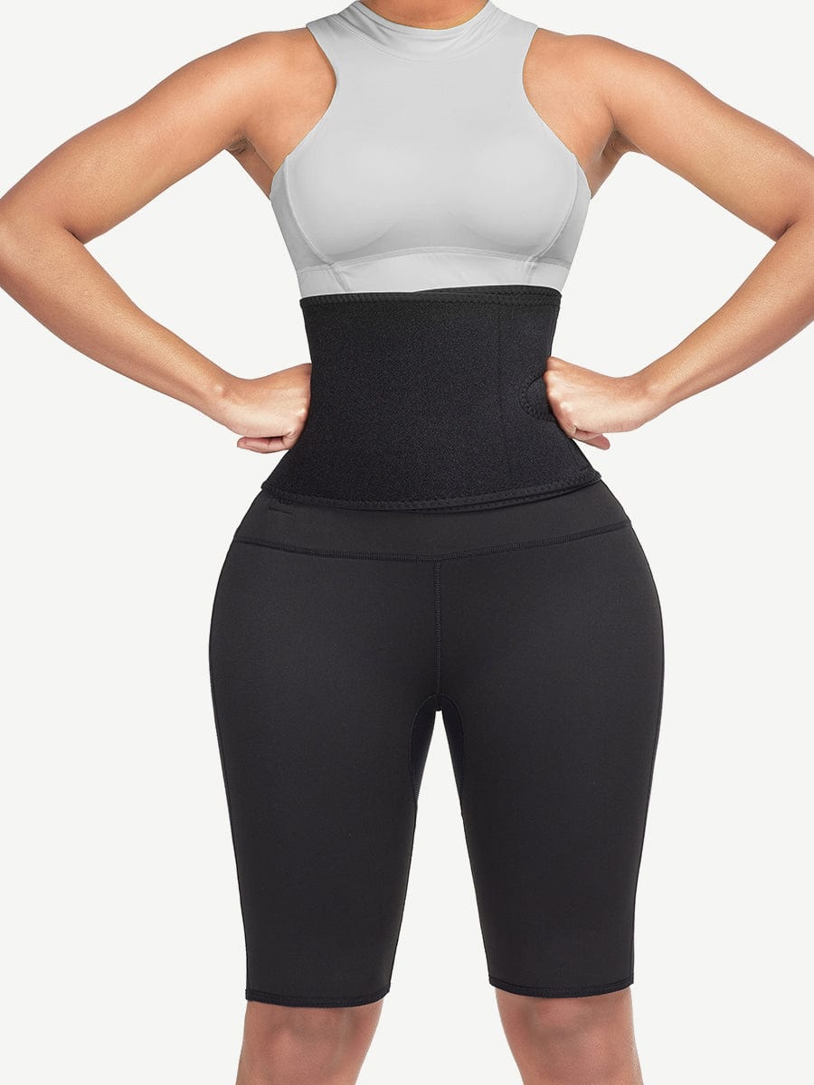 Sleek High-Waisted Neoprene Body Sculpting Shorts