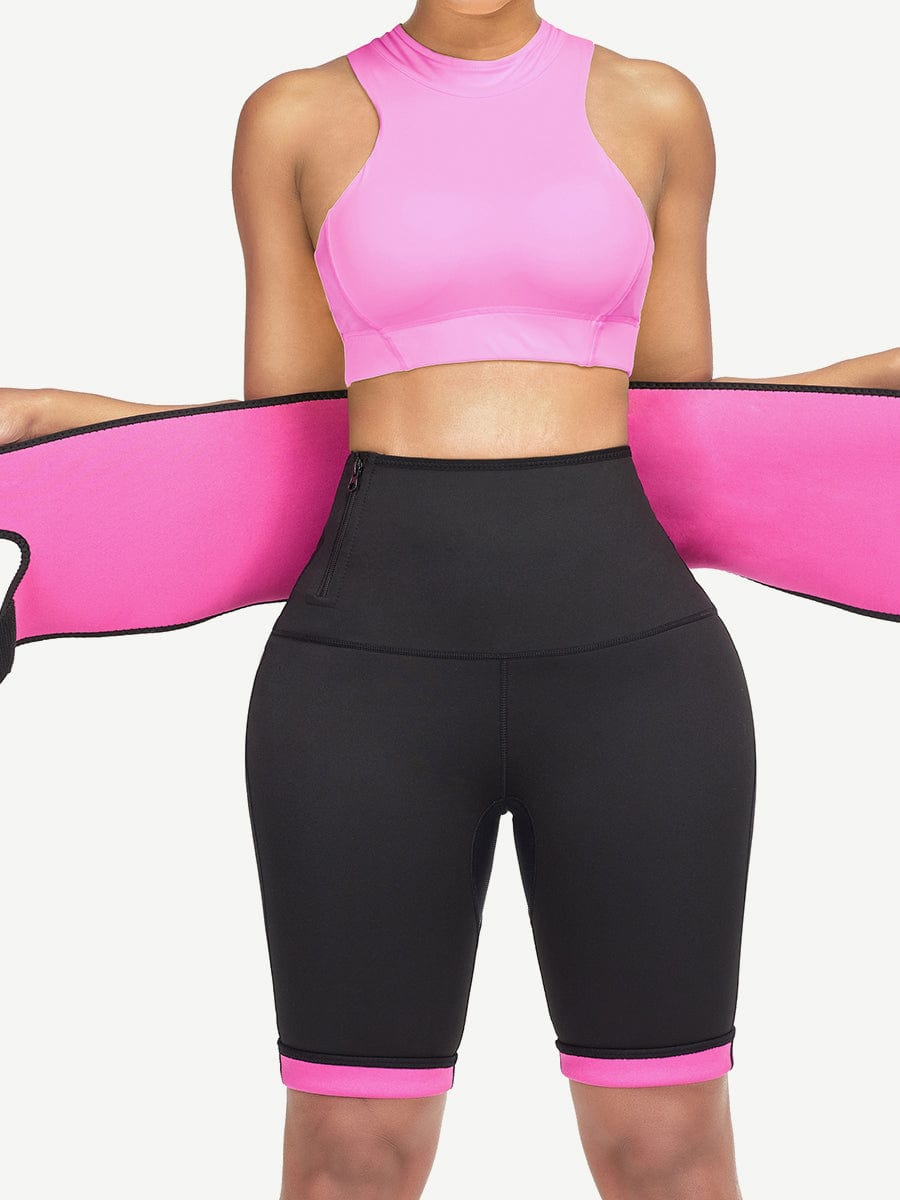 Sleek High-Waisted Neoprene Body Sculpting Shorts