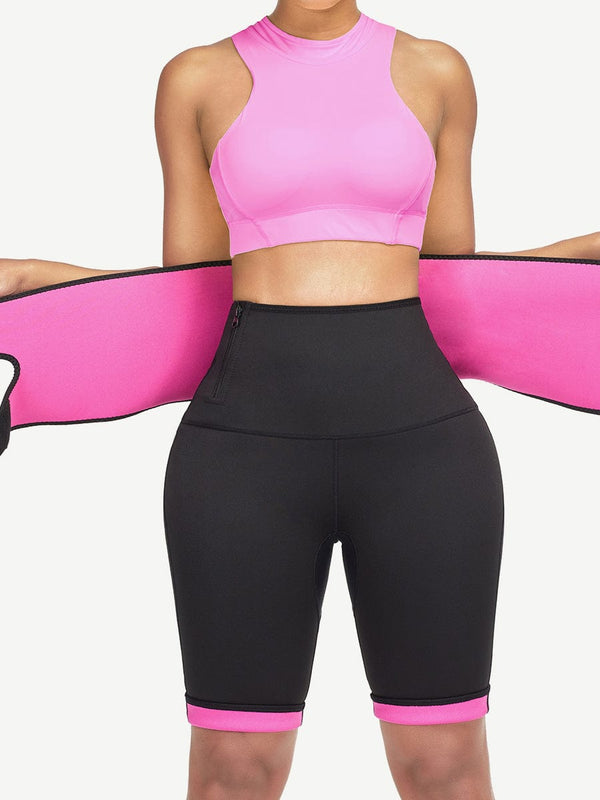 Sleek High-Waisted Neoprene Body Sculpting Shorts