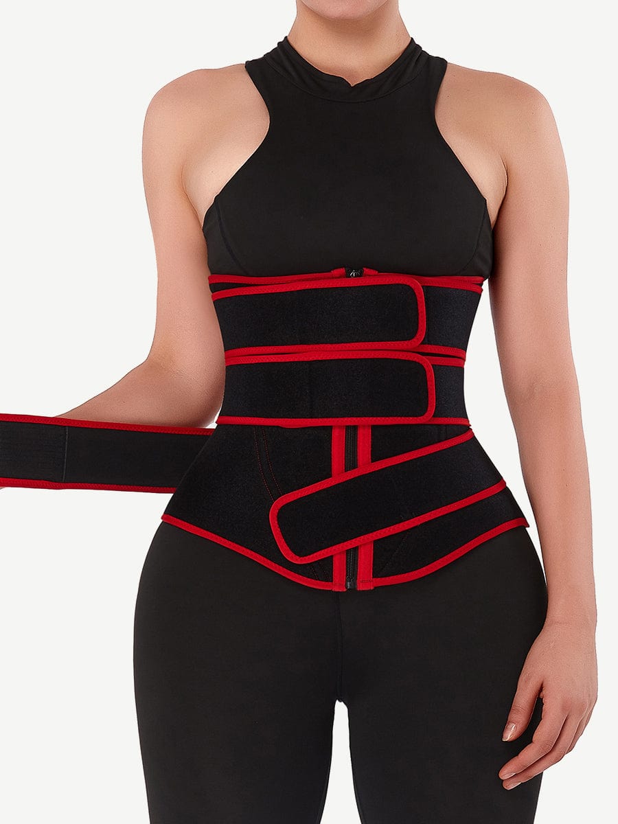 Sculpt & Slim Neoprene Zip 3-Belt Waist Trainer