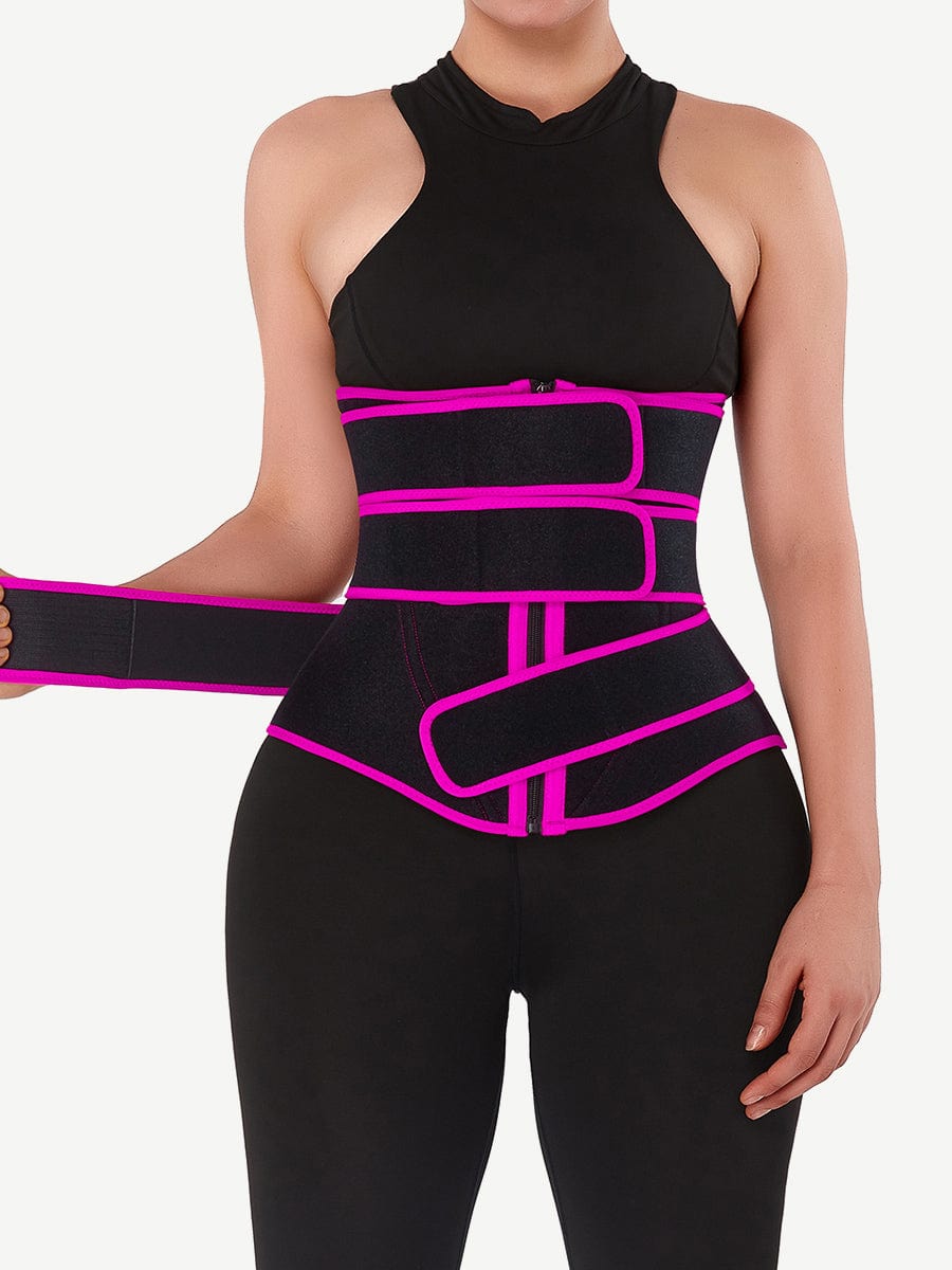 Sculpt & Slim Neoprene Zip 3-Belt Waist Trainer