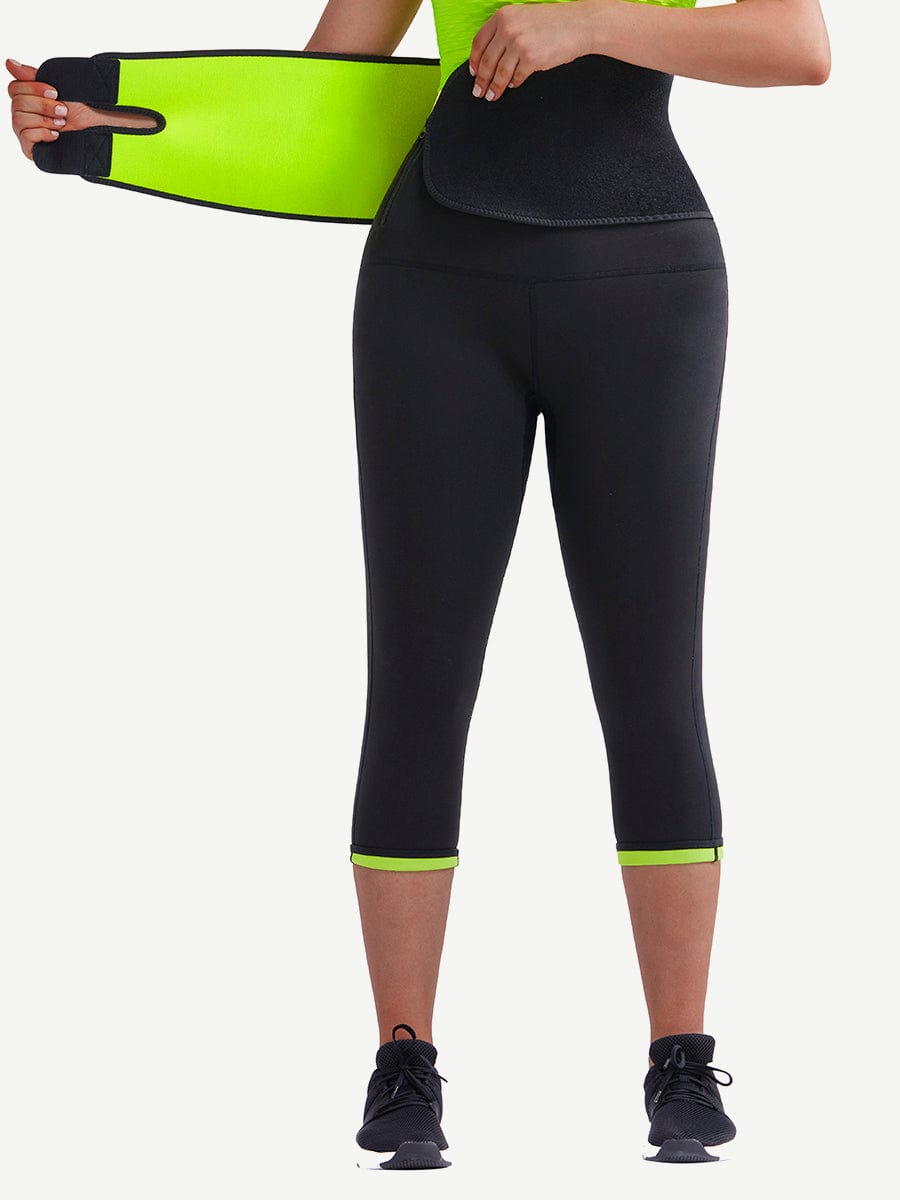 Ultimate High-Waist Neoprene Shaper Pants with Adjustable Belt