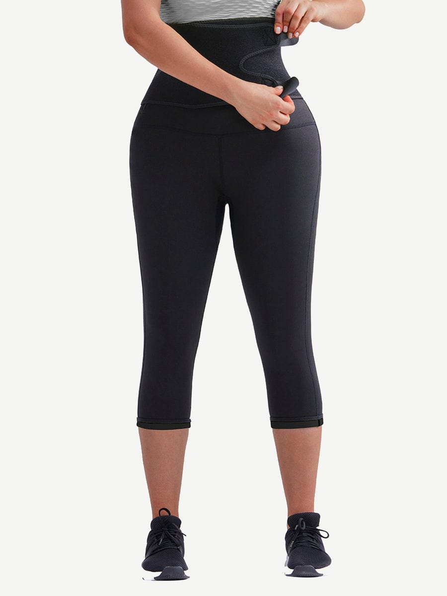 Ultimate High-Waist Neoprene Shaper Pants with Adjustable Belt