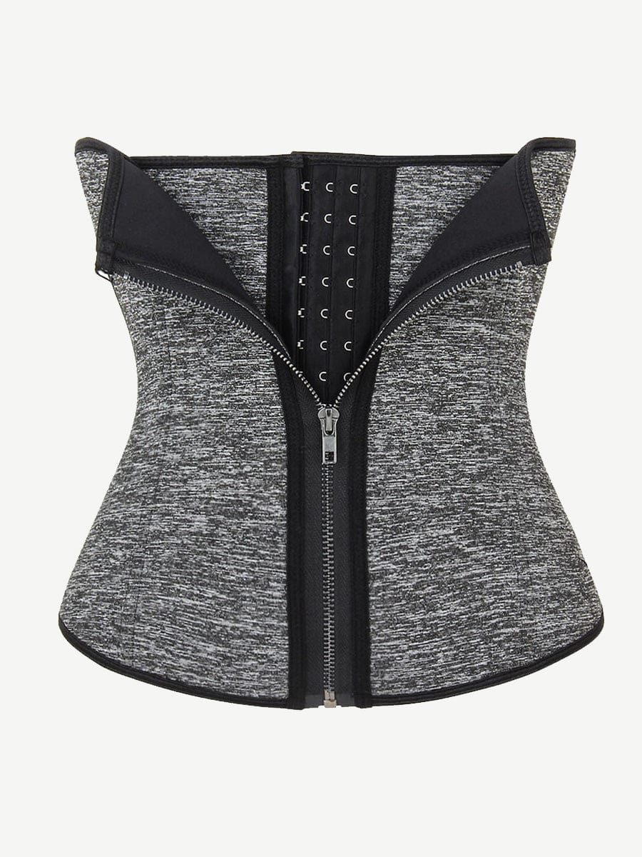 Exquisite Front Zip Plus Size Tummy Control Waist Trainer