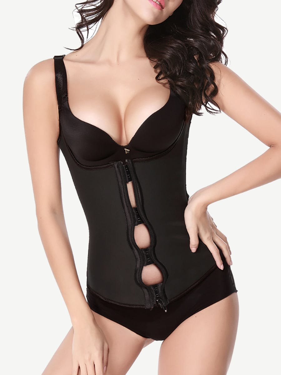 High Compression Latex Waist Trimmer Corset Vest for Flawless Tummy Control