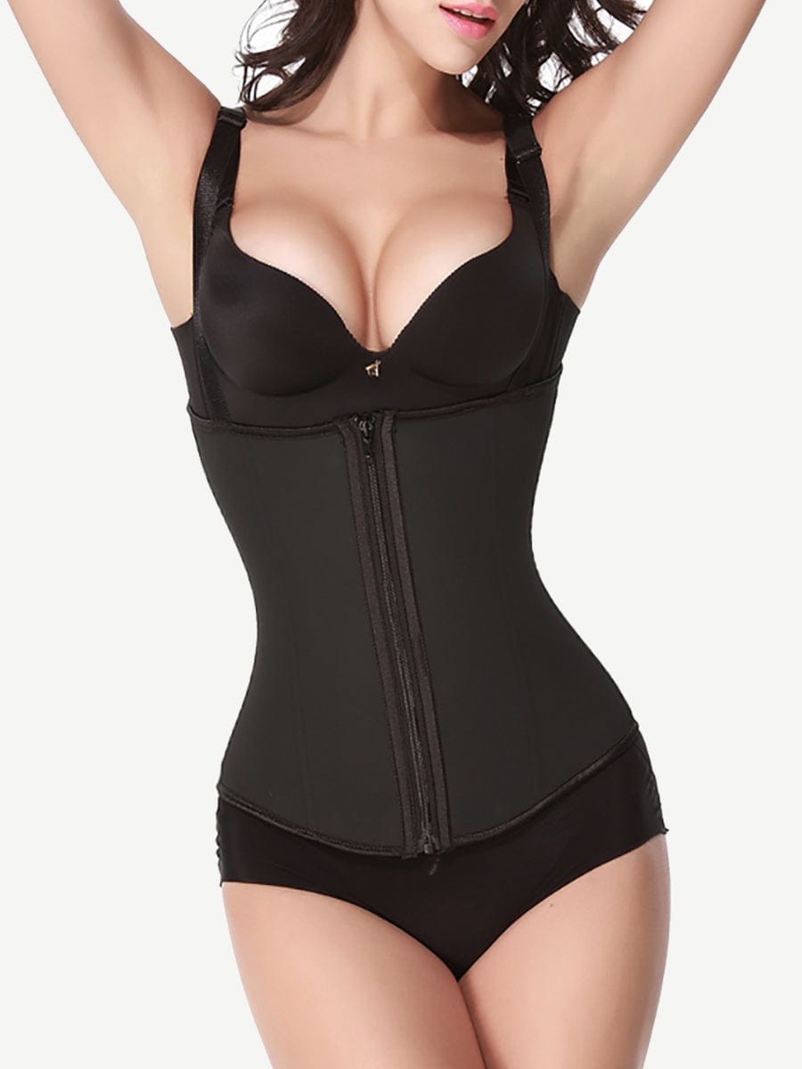 High Compression Latex Waist Trimmer Corset Vest for Flawless Tummy Control