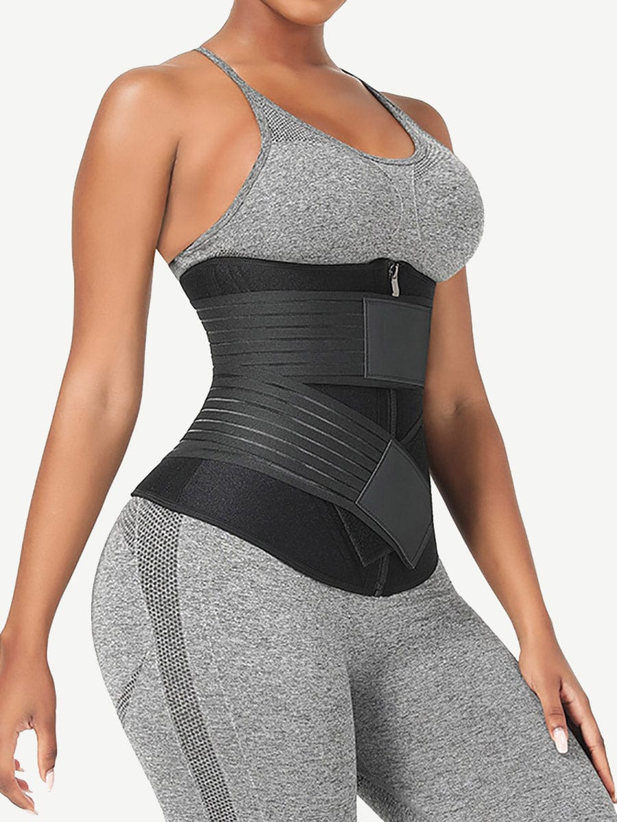 Fat-Burning Neoprene Waist Trainer with Double Elastic Bands
