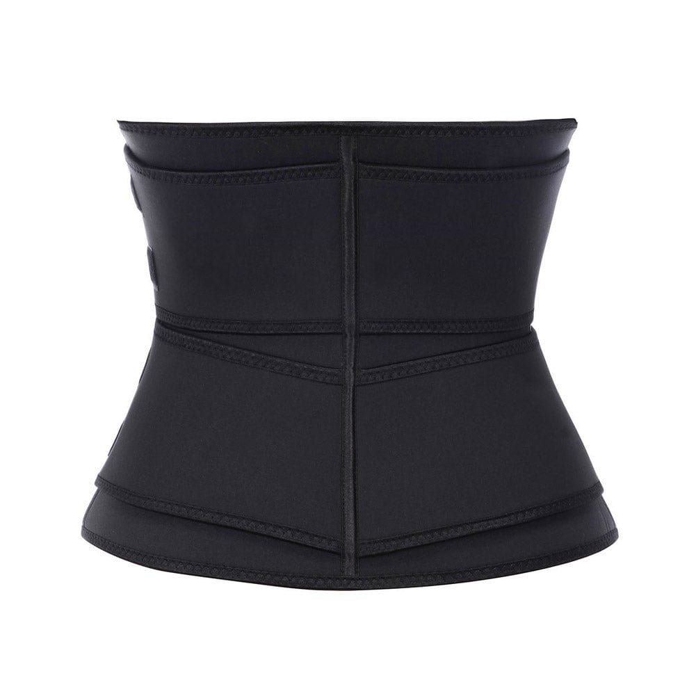 Athletic Black Neoprene Waist Trainer for Effective Tummy Control