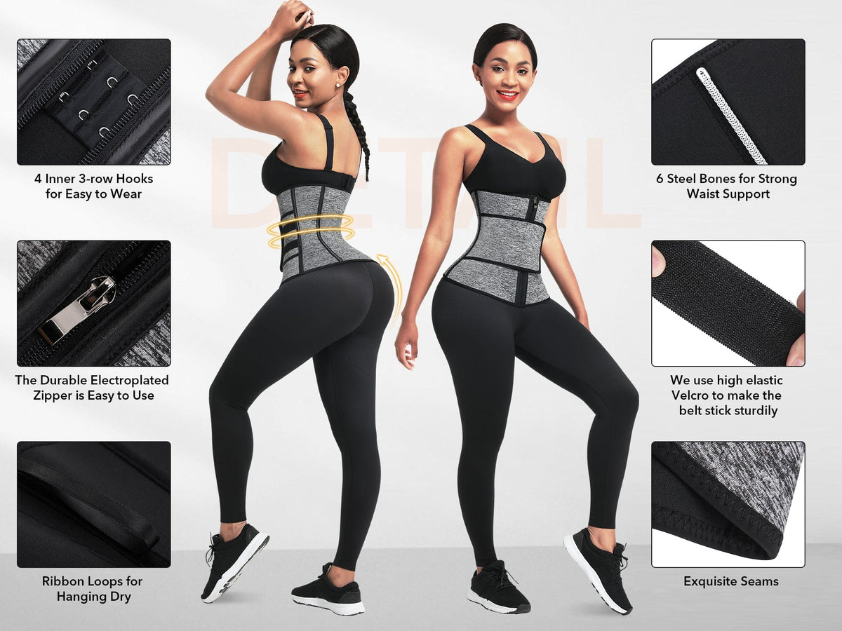 Sculpting Steel-Boned Waist Trainer with Adjustable Belt
