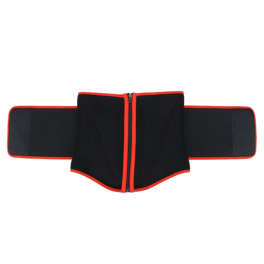 Ultimate Black Neoprene Waist Trainer with Steel Support