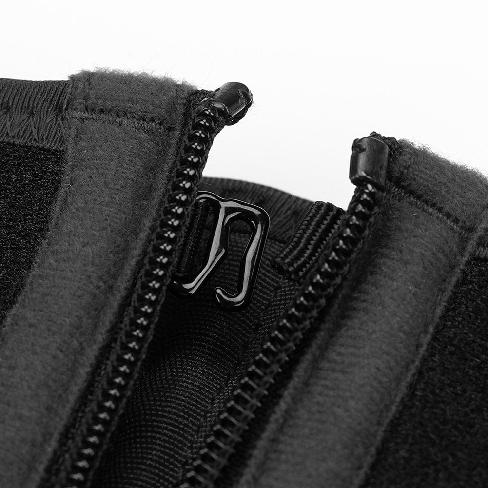 Ultimate Black Neoprene Waist Trainer with Steel Support