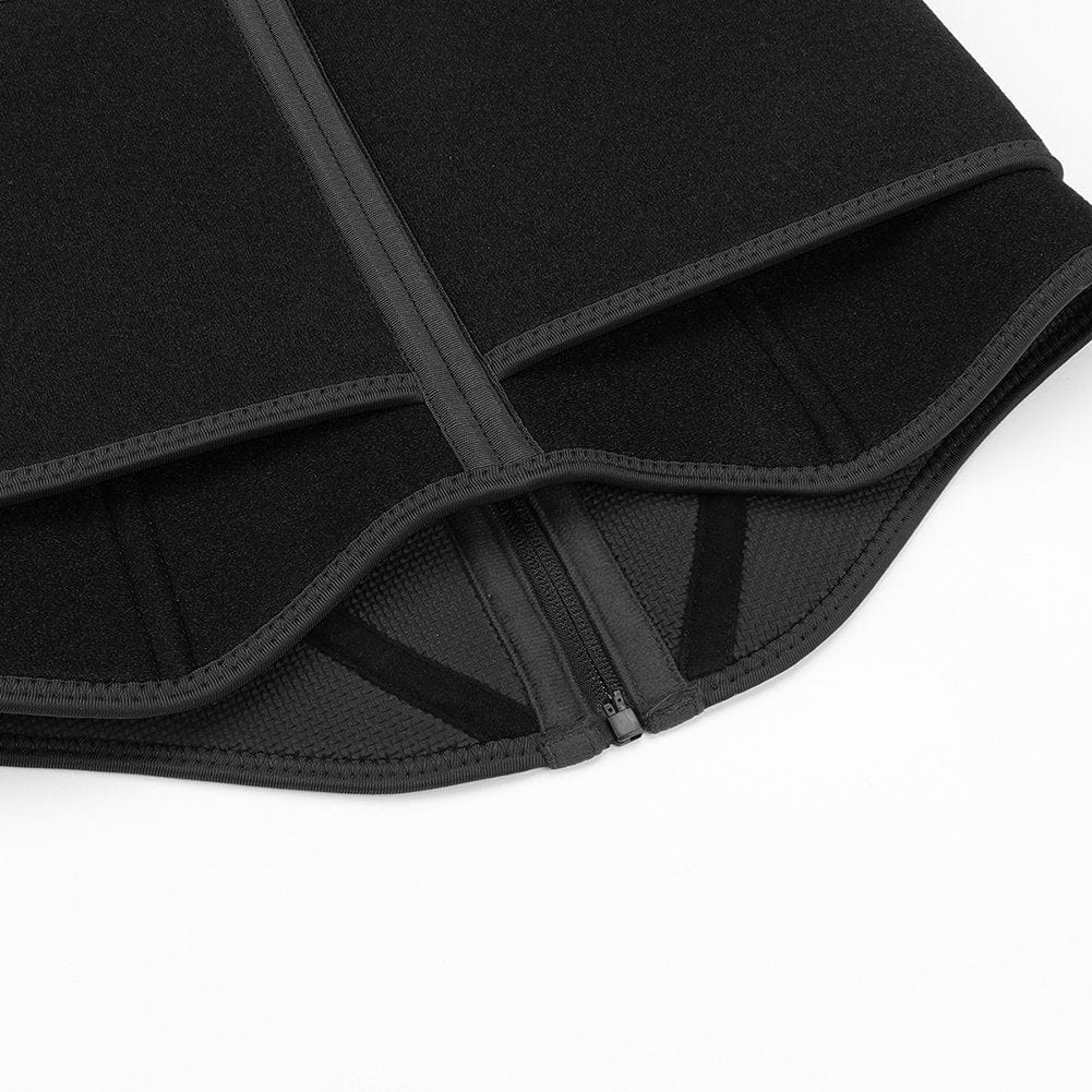 Ultimate Black Neoprene Waist Trainer with Steel Support