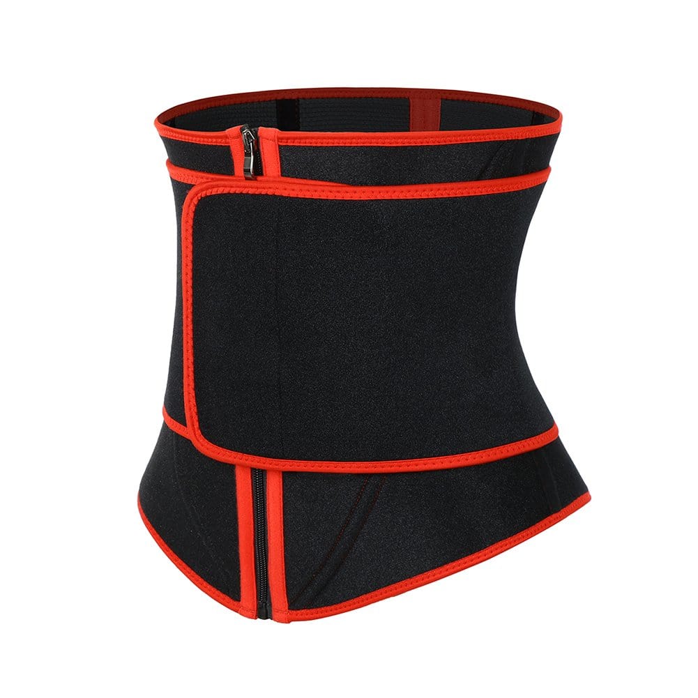 Ultimate Black Neoprene Waist Trainer with Steel Support