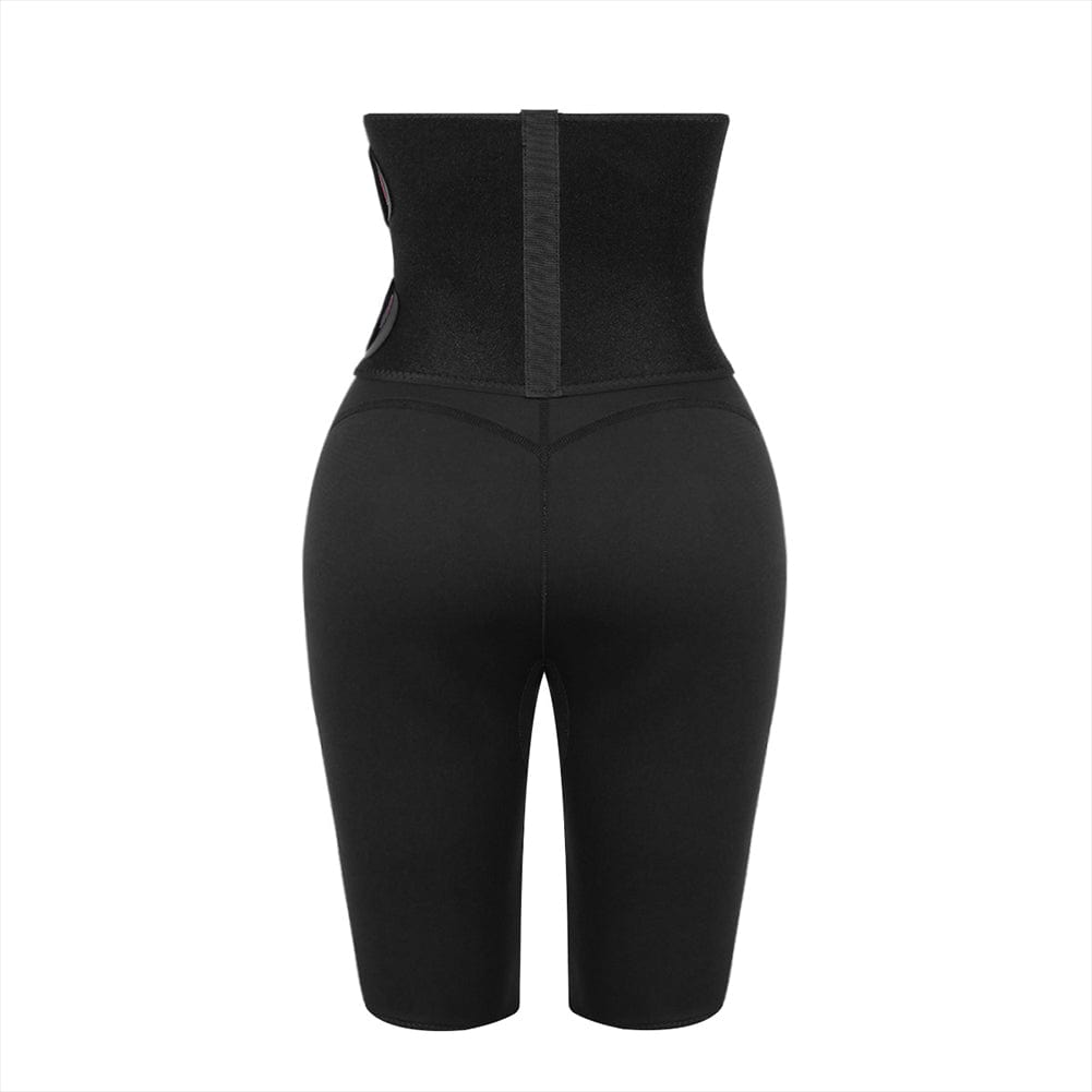 Sleek High-Waisted Neoprene Body Sculpting Shorts