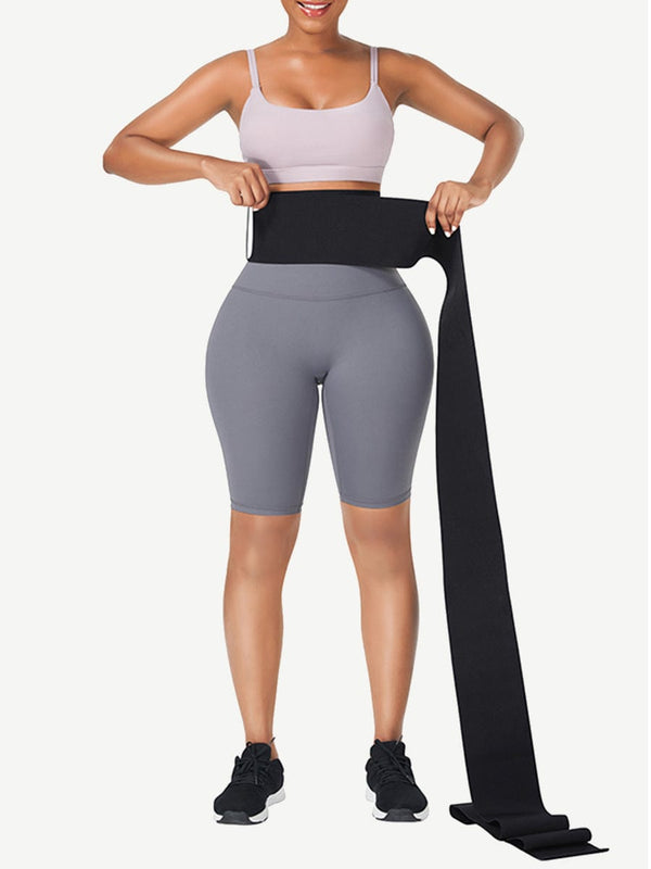 Sculpt & Tone Black Latex Tummy Wrap Compression Band