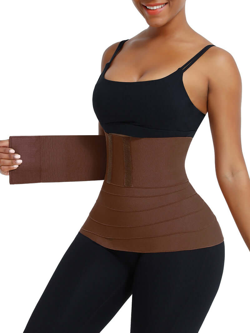 Sculpt & Tone Black Latex Tummy Wrap Compression Band
