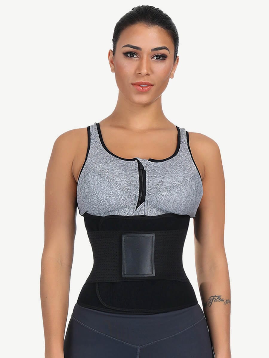 Vibrant Yellow Detachable Waist Cincher with Back Support