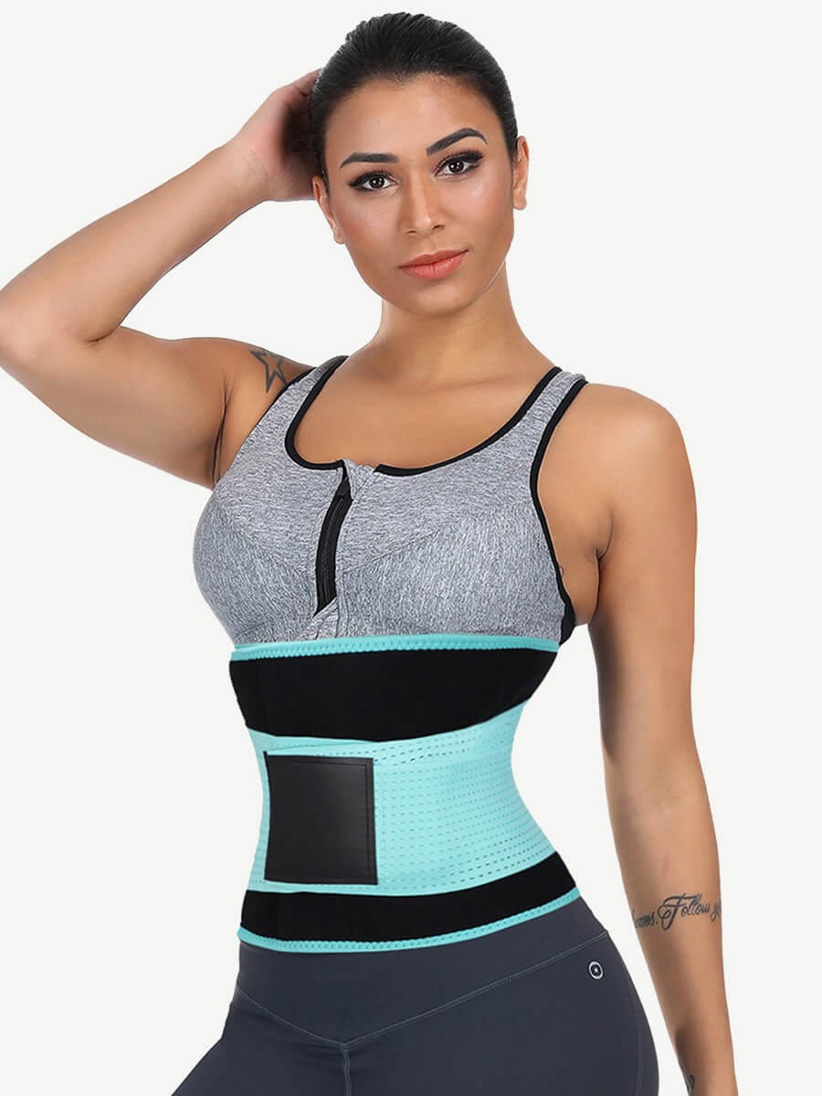 Vibrant Yellow Detachable Waist Cincher with Back Support
