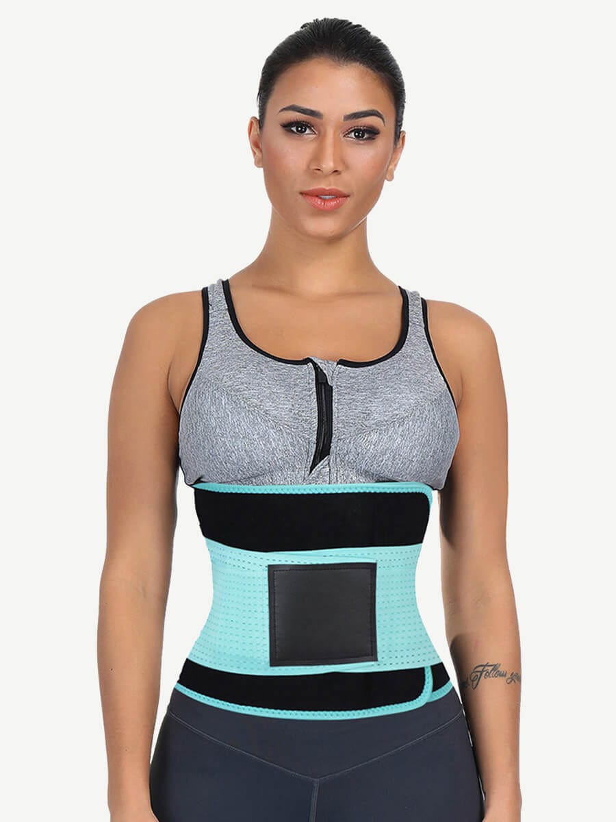 Vibrant Yellow Detachable Waist Cincher with Back Support