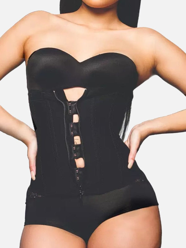 High Compression Latex Waist Trimmer Corset Vest for Flawless Tummy Control