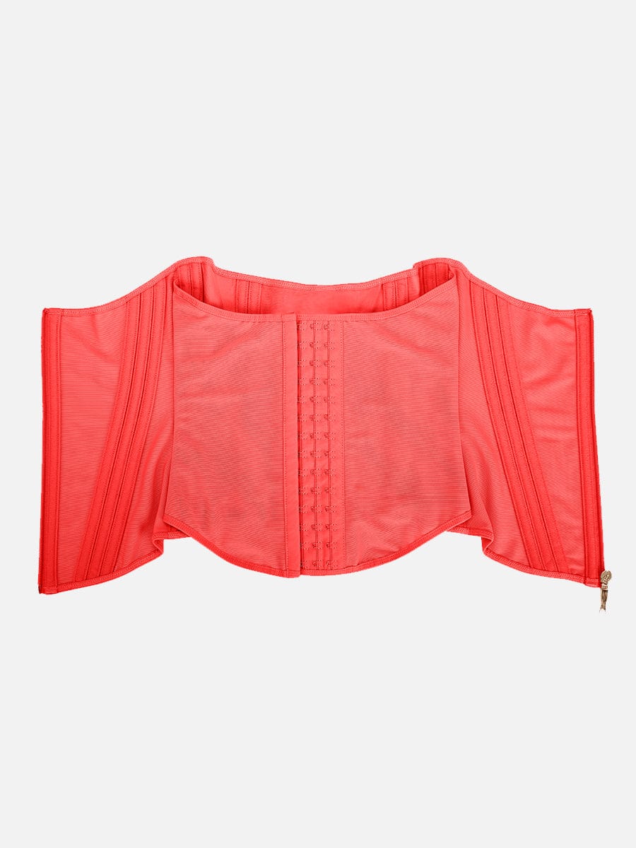 High Compression Steel Bone Waist Trainer with Luxurious Golden Details