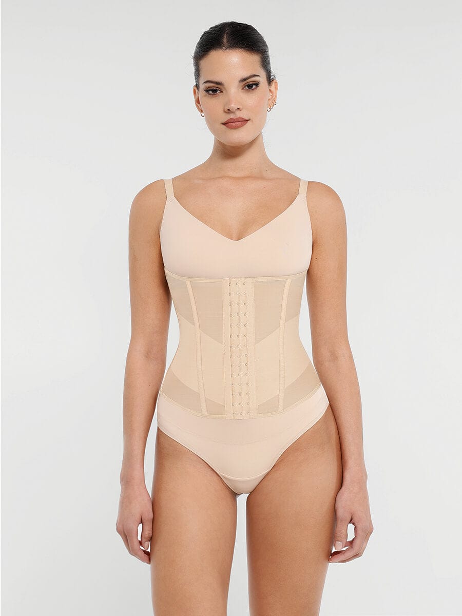 Breathable Mesh 7 Steel Boned Waist Trainer for Hourglass Shape