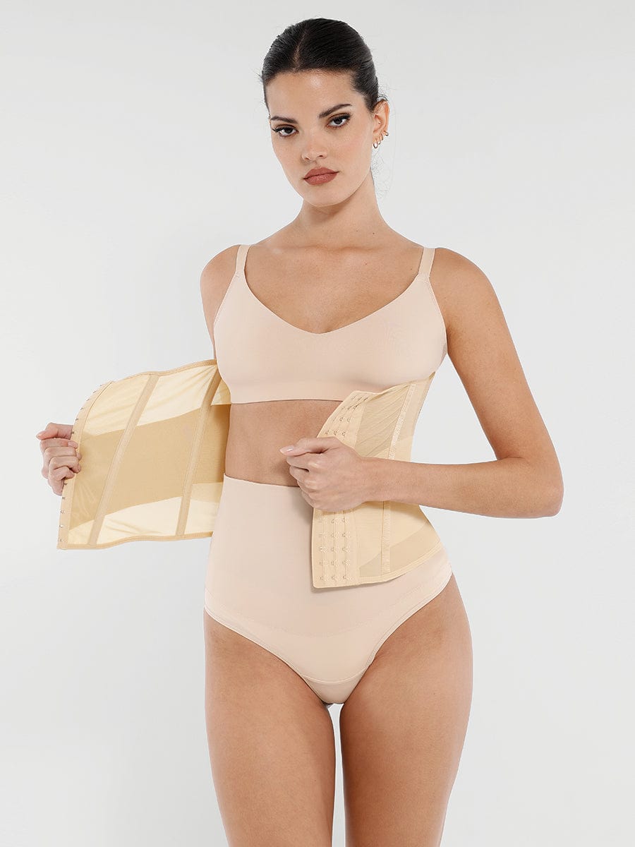 Breathable Mesh 7 Steel Boned Waist Trainer for Hourglass Shape