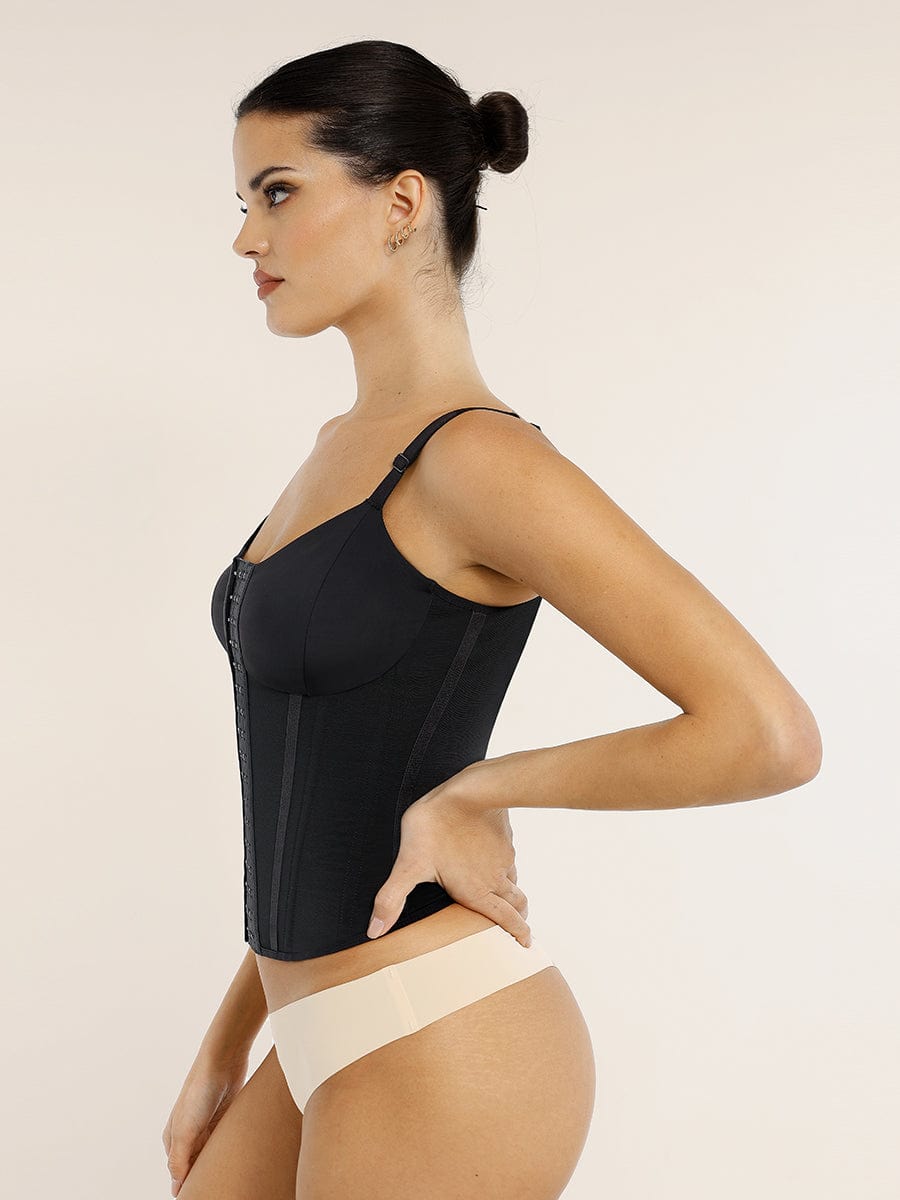 Steel-Boned Chic: Adjustable Waist Trainer Vest