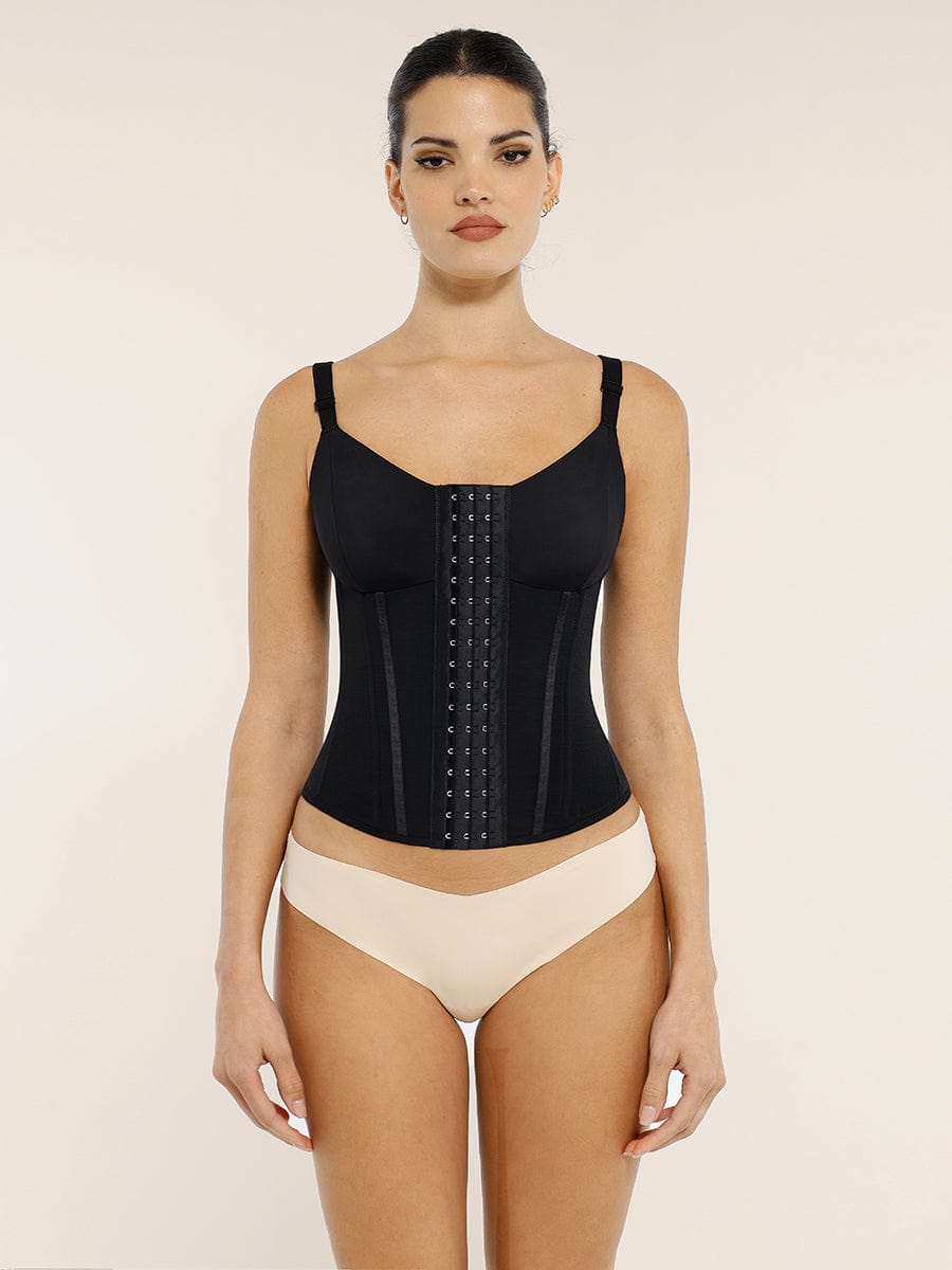 Steel-Boned Chic: Adjustable Waist Trainer Vest