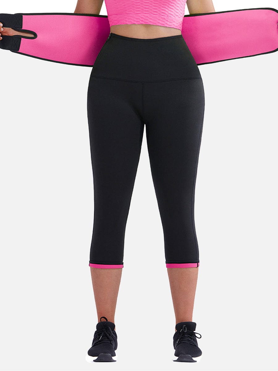 Ultimate High-Waist Neoprene Shaper Pants with Adjustable Belt