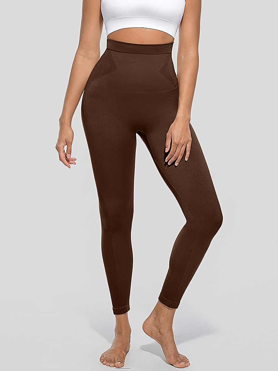 High-Waisted Seamless Shaping Leggings with Anti-Slip Waistband
