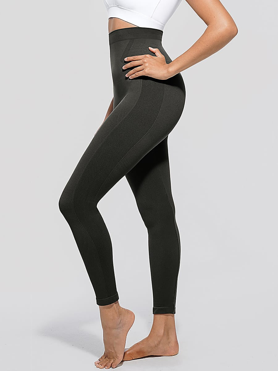 High-Waisted Seamless Shaping Leggings with Anti-Slip Waistband