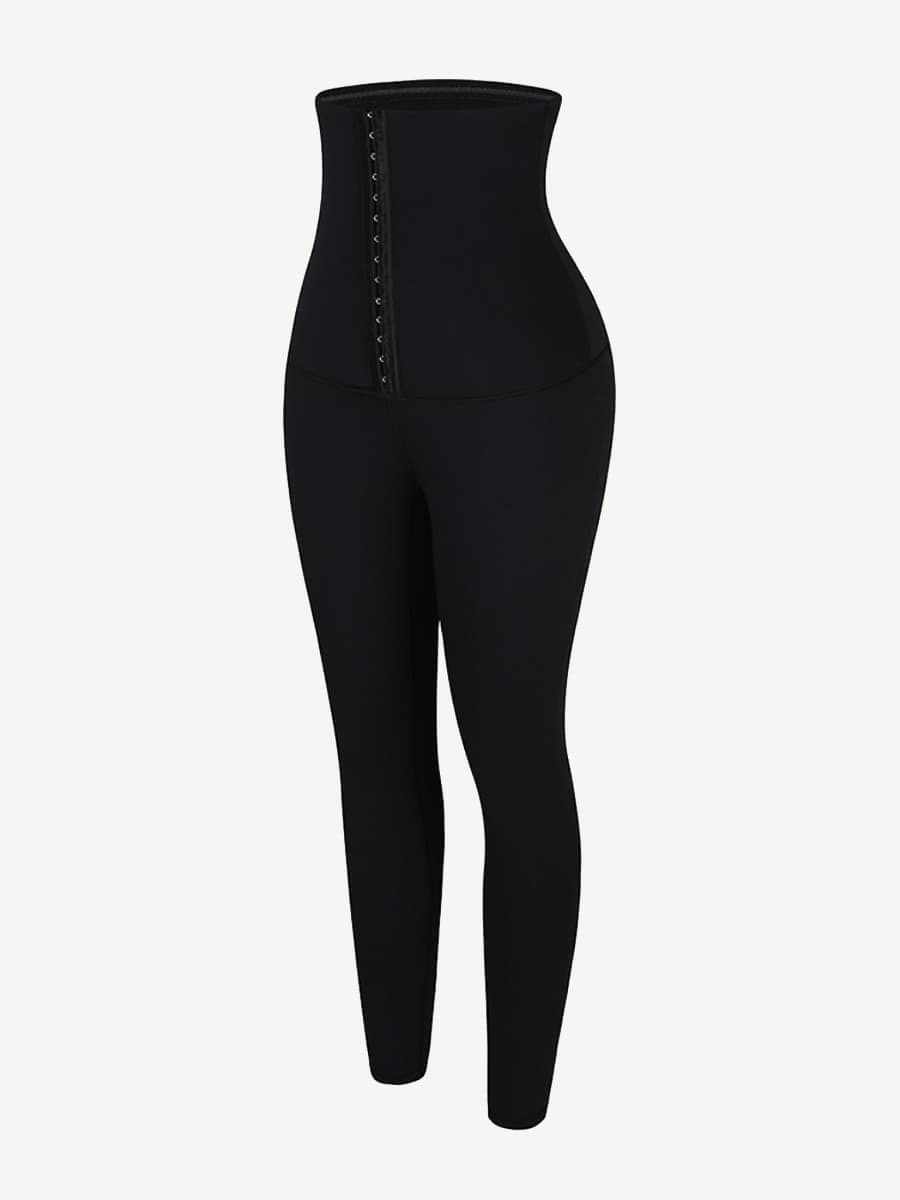 Slim & Sculpt Waist Trainer Leggings with Hook Closure