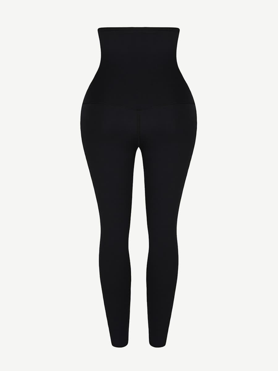 Slim & Sculpt Waist Trainer Leggings with Hook Closure