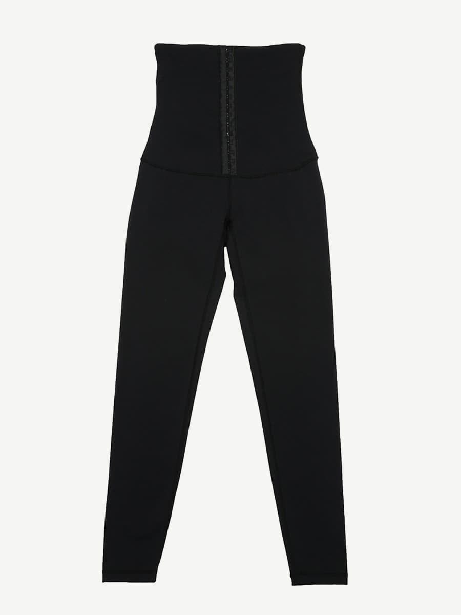 Slim & Sculpt Waist Trainer Leggings with Hook Closure