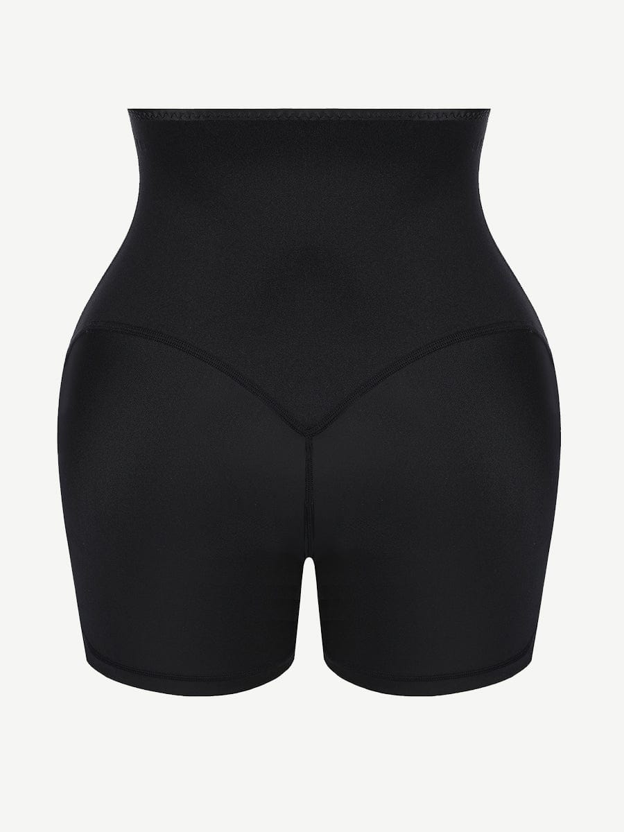 Blue Neoprene Cellulite-Reducing Shorts with Hook & Eye Closure
