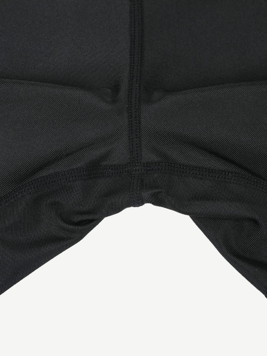 Blue Neoprene Cellulite-Reducing Shorts with Hook & Eye Closure